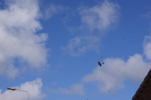 A Spitfire circling Holt looking for the enemy raider! 